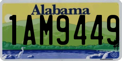 AL license plate 1AM9449
