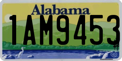 AL license plate 1AM9453