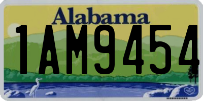 AL license plate 1AM9454