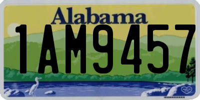 AL license plate 1AM9457