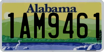 AL license plate 1AM9461