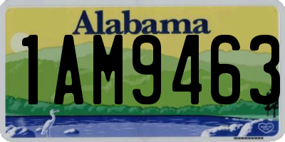 AL license plate 1AM9463
