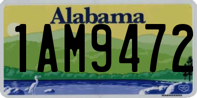AL license plate 1AM9472