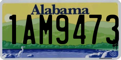 AL license plate 1AM9473