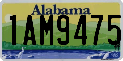 AL license plate 1AM9475