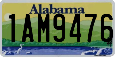 AL license plate 1AM9476