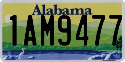 AL license plate 1AM9477