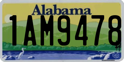 AL license plate 1AM9478