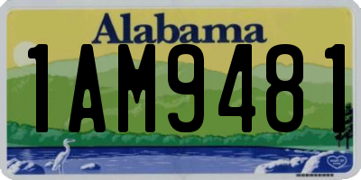 AL license plate 1AM9481