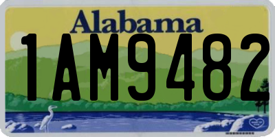 AL license plate 1AM9482