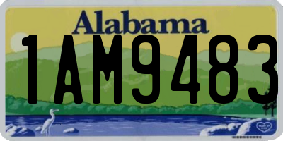 AL license plate 1AM9483