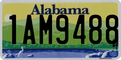 AL license plate 1AM9488