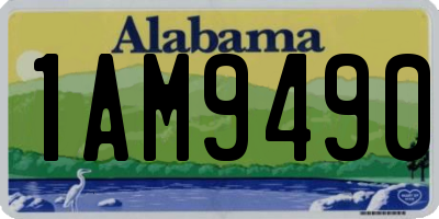 AL license plate 1AM9490