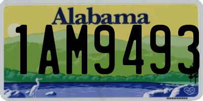 AL license plate 1AM9493