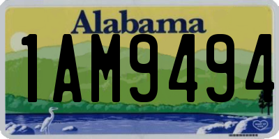 AL license plate 1AM9494
