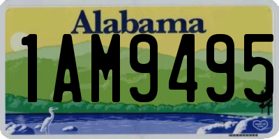 AL license plate 1AM9495
