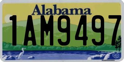 AL license plate 1AM9497