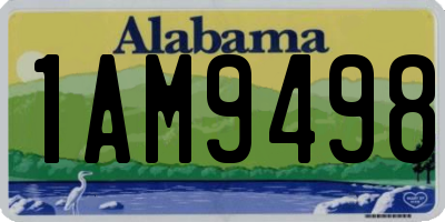 AL license plate 1AM9498