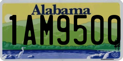 AL license plate 1AM9500