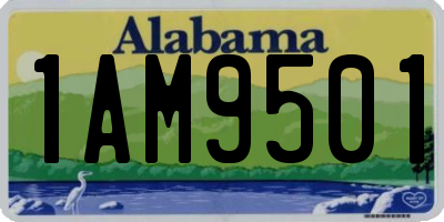 AL license plate 1AM9501