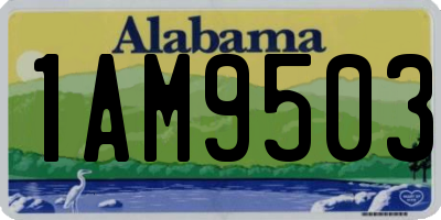 AL license plate 1AM9503