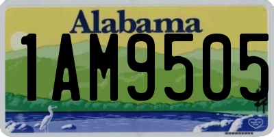 AL license plate 1AM9505