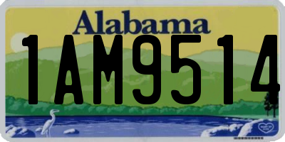 AL license plate 1AM9514