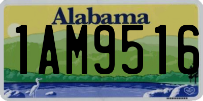 AL license plate 1AM9516
