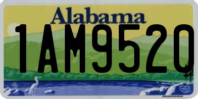 AL license plate 1AM9520