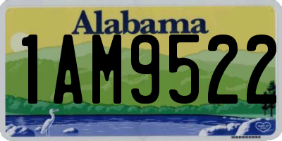 AL license plate 1AM9522