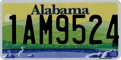 AL license plate 1AM9524