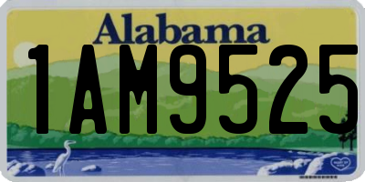 AL license plate 1AM9525