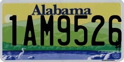 AL license plate 1AM9526