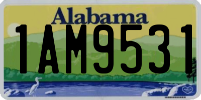 AL license plate 1AM9531