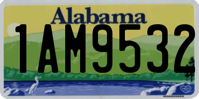 AL license plate 1AM9532