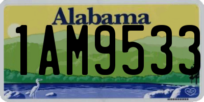 AL license plate 1AM9533