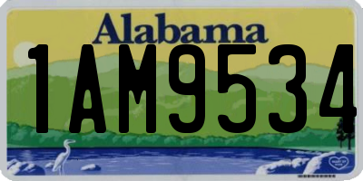 AL license plate 1AM9534