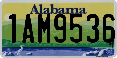 AL license plate 1AM9536