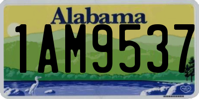 AL license plate 1AM9537