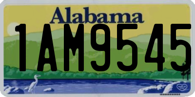 AL license plate 1AM9545