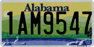AL license plate 1AM9547
