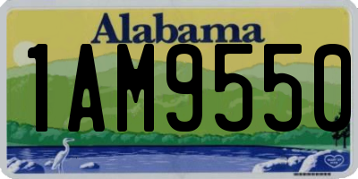 AL license plate 1AM9550