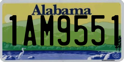 AL license plate 1AM9551
