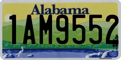 AL license plate 1AM9552