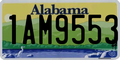 AL license plate 1AM9553