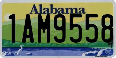 AL license plate 1AM9558