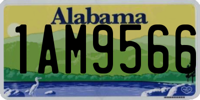 AL license plate 1AM9566