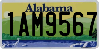 AL license plate 1AM9567