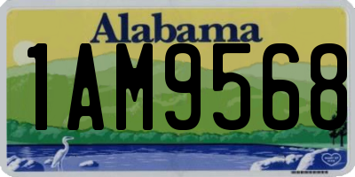 AL license plate 1AM9568
