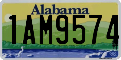 AL license plate 1AM9574
